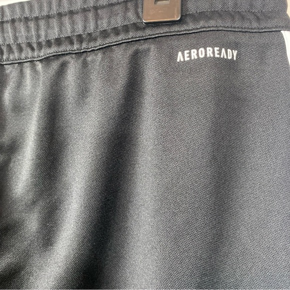 ADIDAS STRIPES TRICOT TRACK PANTS LARGE BLACK Classic Men’s Black White Stripe - Picture 4 of 7